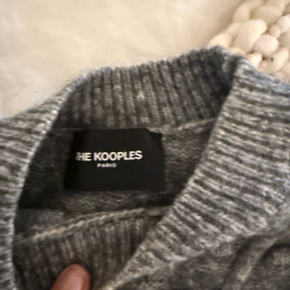 The Kooples Charcoal Ribbed Sweater - Picture 2 of 3